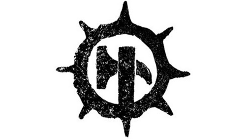 Black library logo